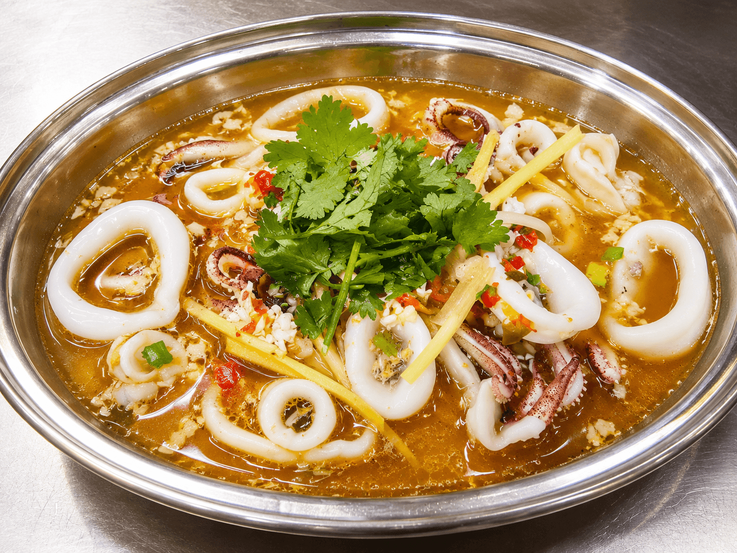 Thai Style Steamed Sotong