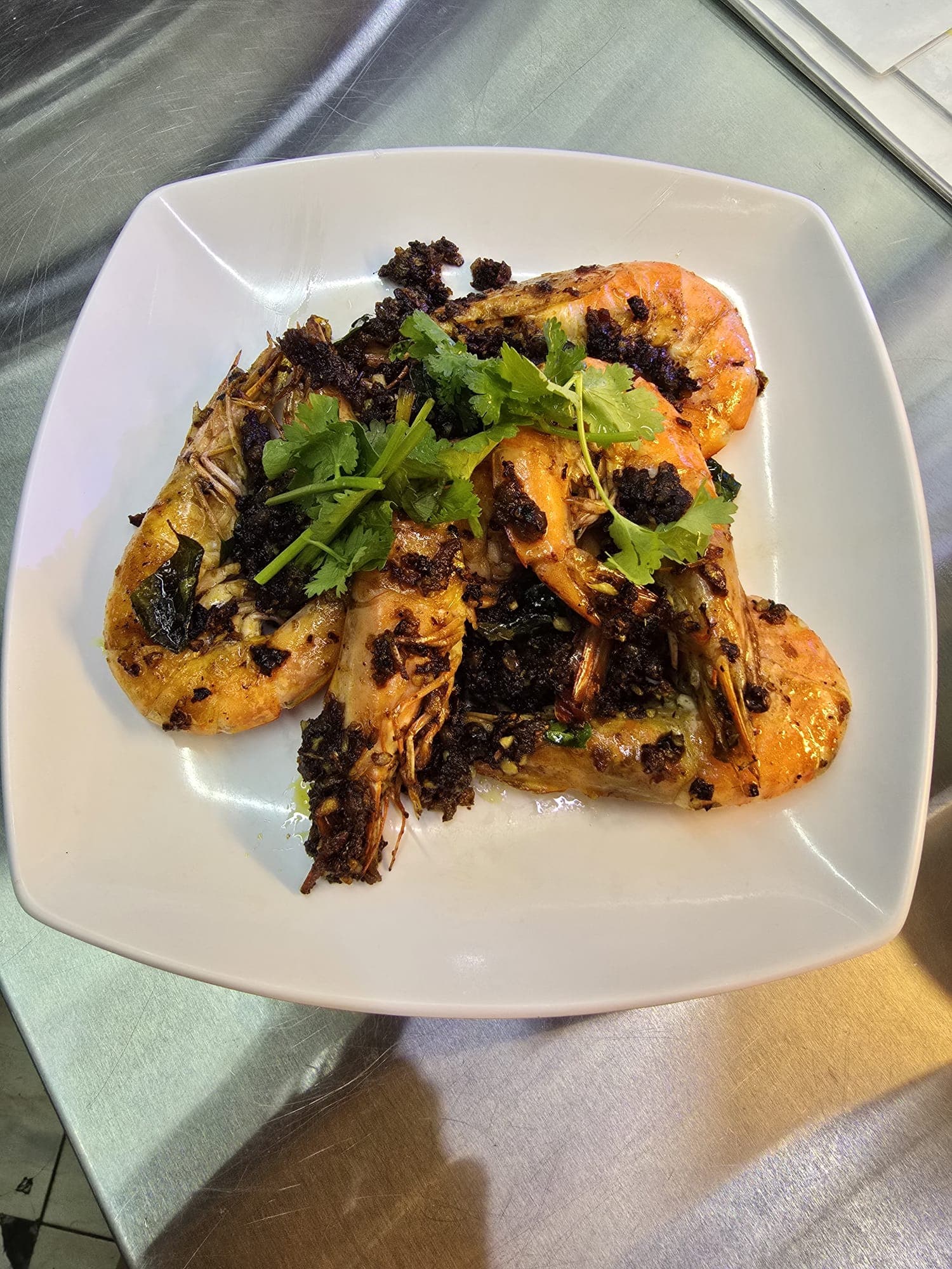 Kam Heong Prawns