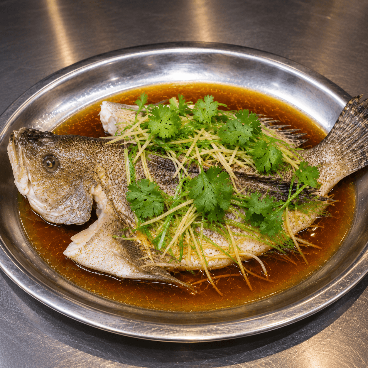 Steamed Grouper Fish